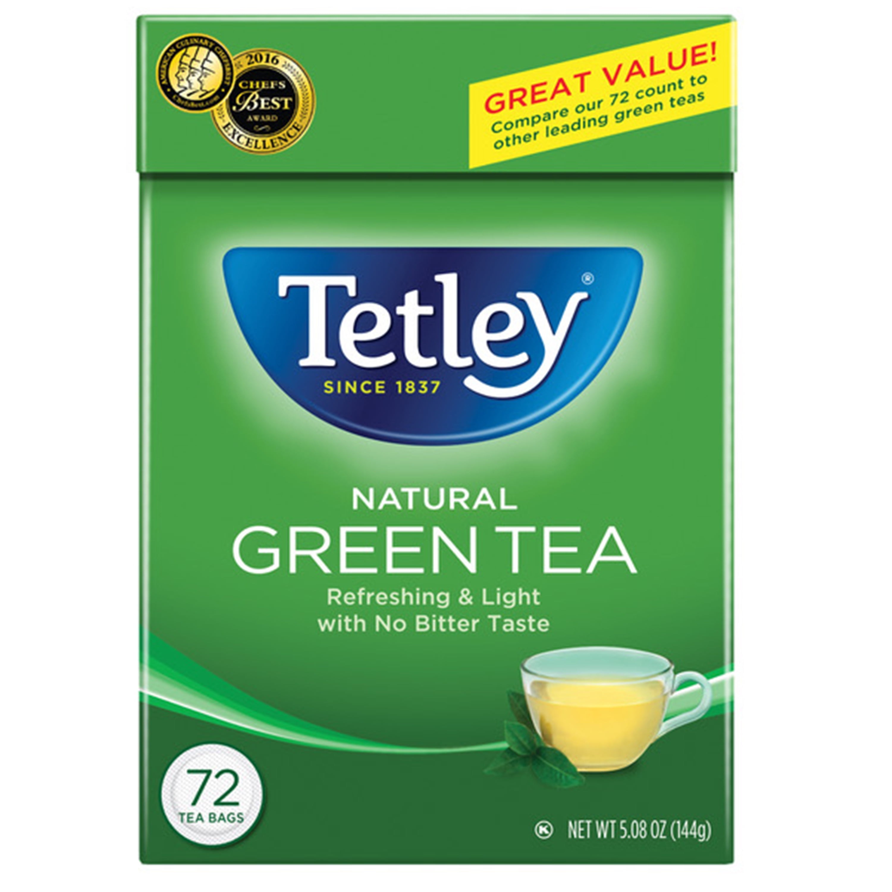 Tetley Tea Green Tea 72 BAG
