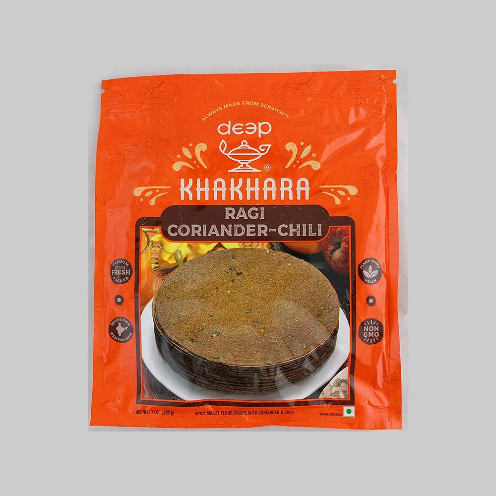 DEEP RAGI CORIANDER CHILI KHAKARA 200 GM