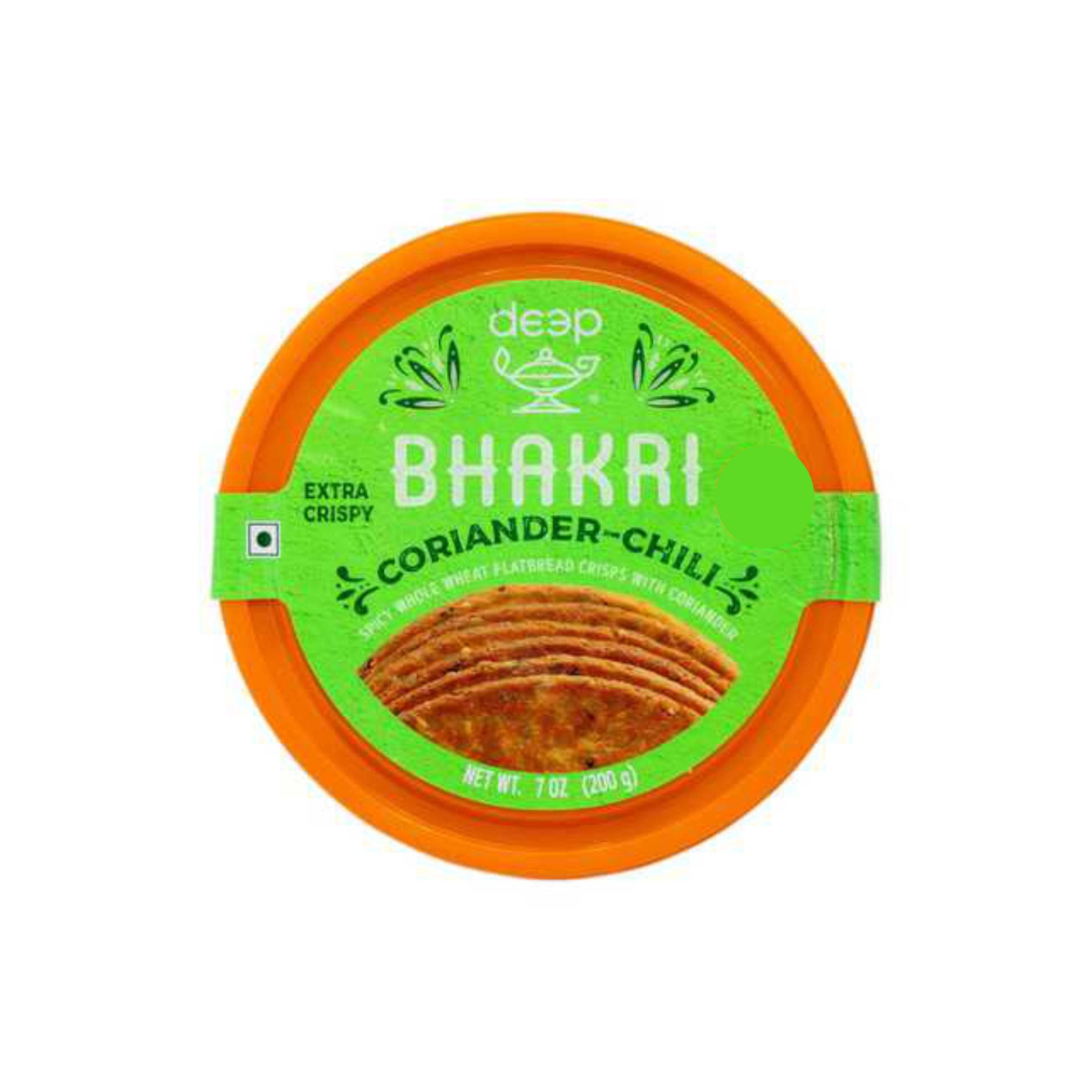 DEEP CORIANDER?CHILLI BHAKRI 200 GM