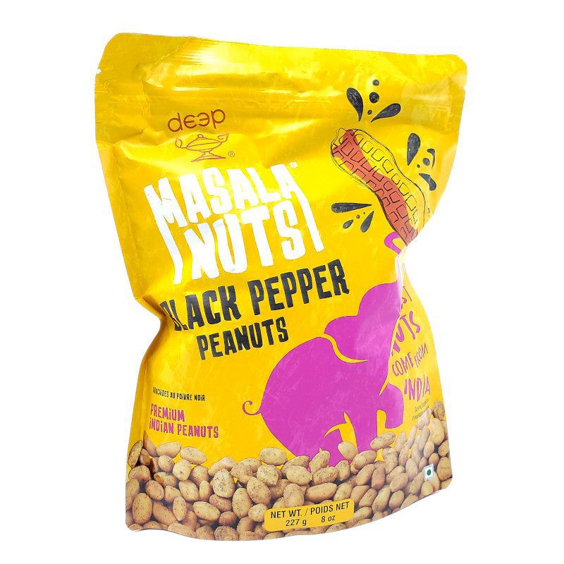 DEEP MASALA NUTS BLACK PEPPER PEANUTS 227 GM