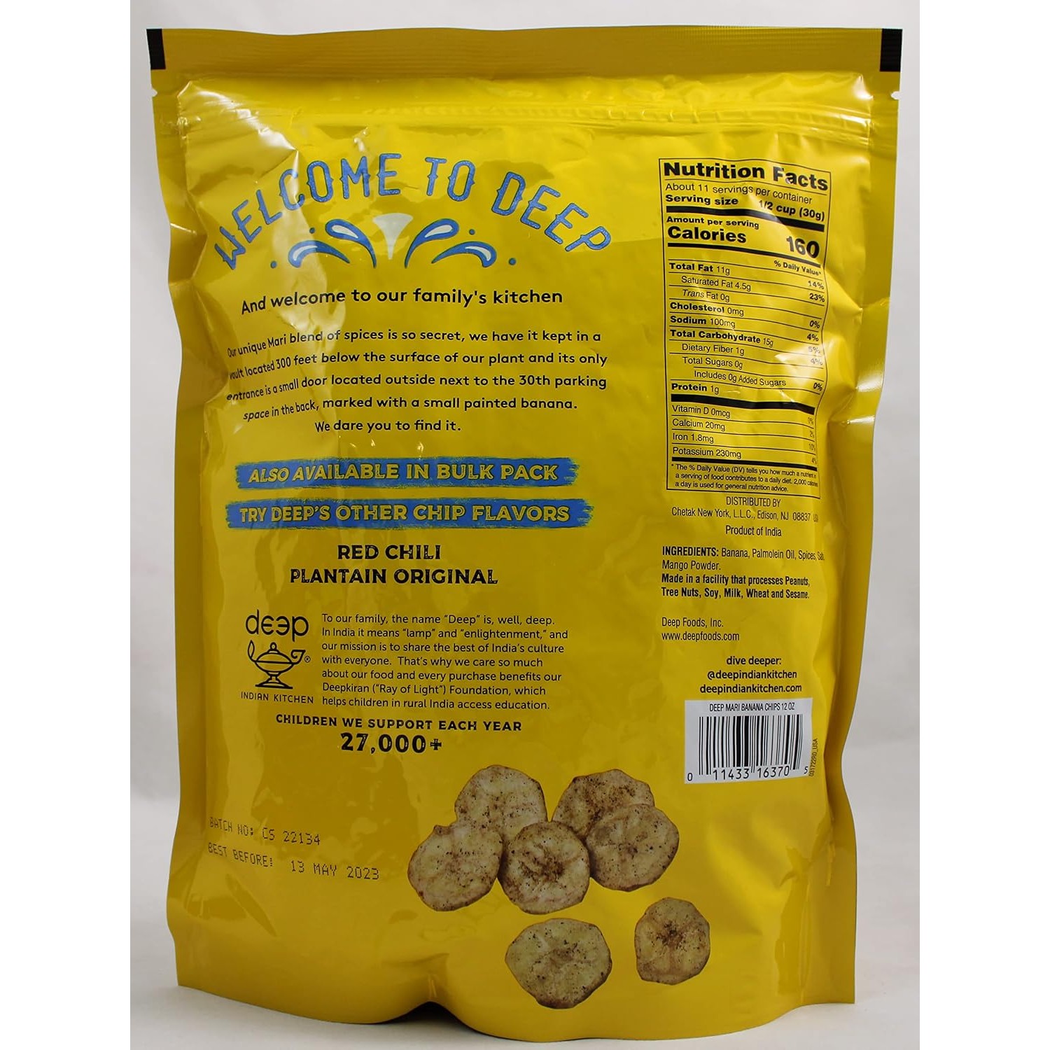 DEEP ROUND BANANA CHIPS MARI 794 GM