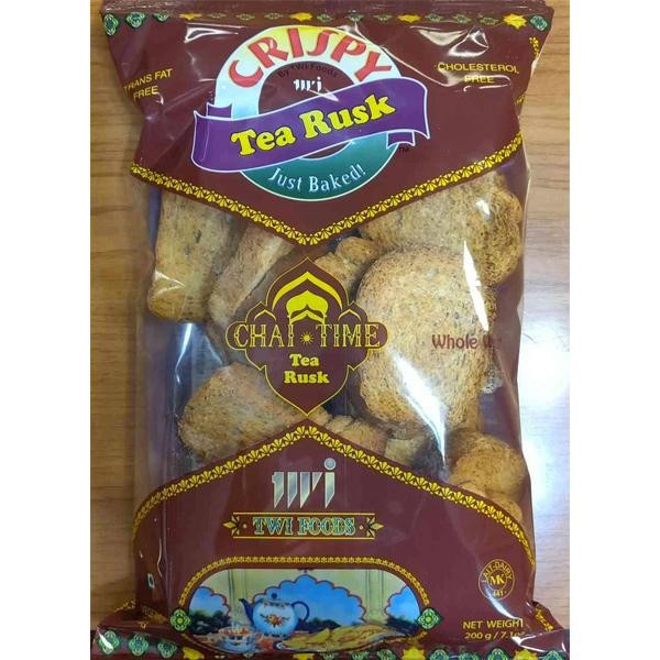 TWI TEA RUSK WHOLE WHEAT 200 GM