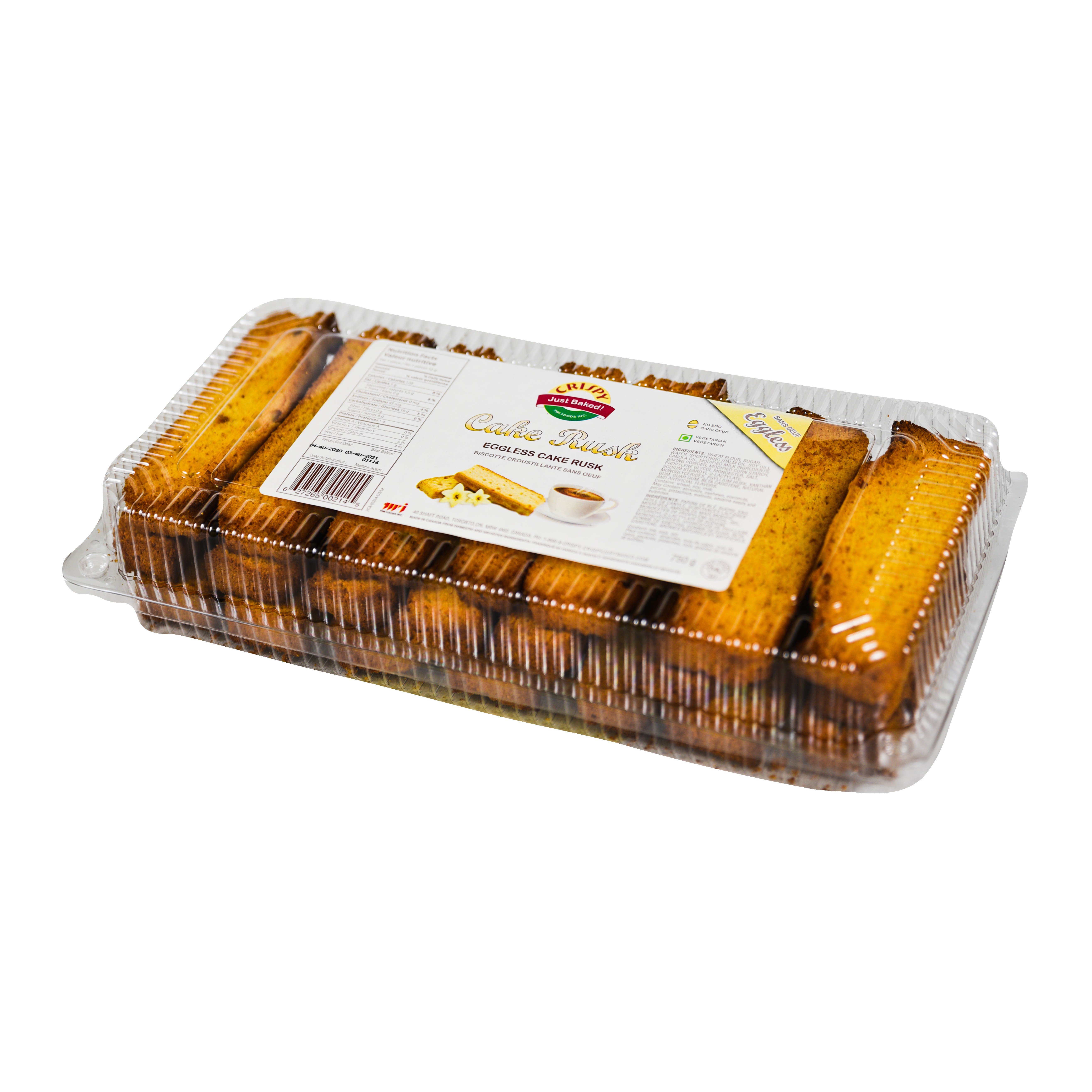 Crispy Cake Rusk Eggless 750 GM