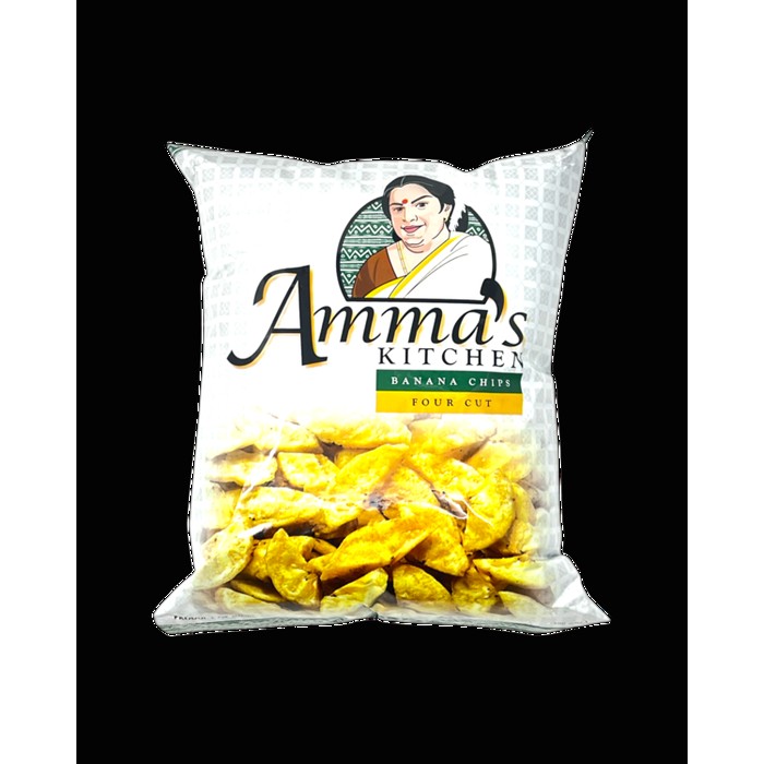 AMMA'S KITCHEN BANANA CHIPS 4 CUT 400 GM