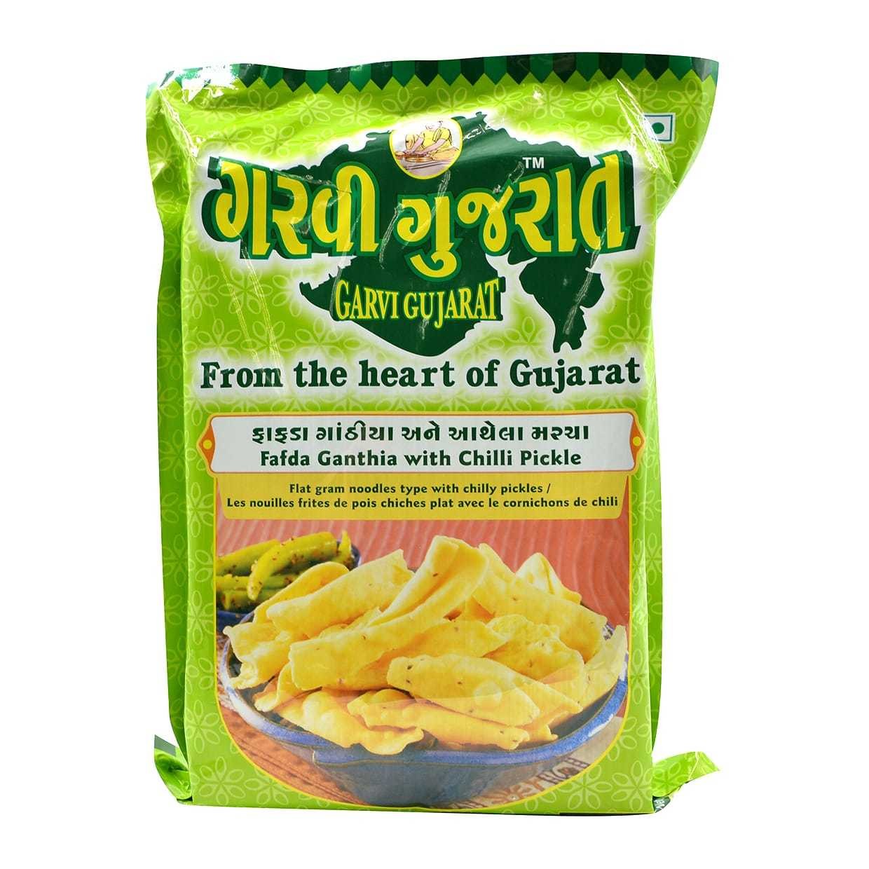 GARVI GUJRAT FAFDA GANTHIA W CHILI 285 GM