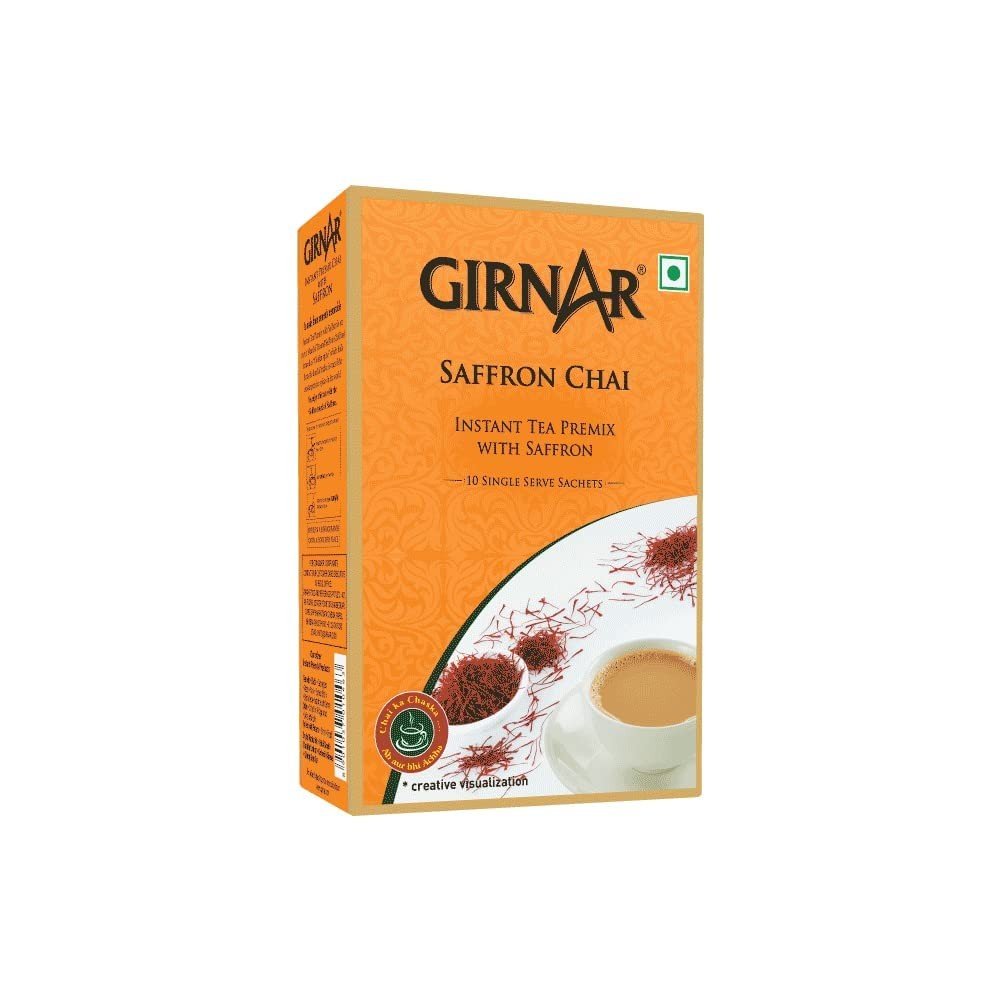 Girnar Instant Saffron Chai Milk Tea Sweetened 220 GM