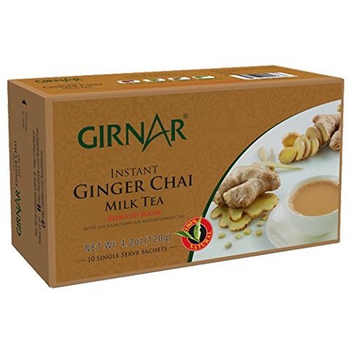Girnar Instant Ginger Chai Milk Tea Reduced Sugar 4.2 OZ