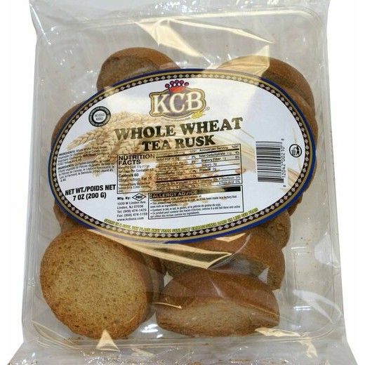 KCB WHOLE WHEAT TEA RUSK 7 OZ