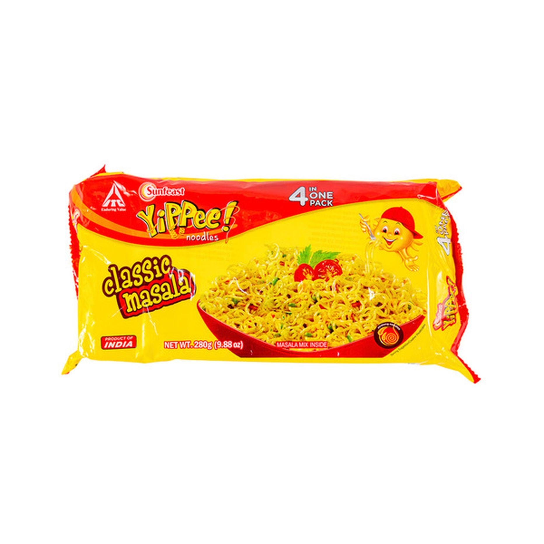 SUNFEAST YIPEE CLASSIC MASALA NOODLES 4PK 280 GM