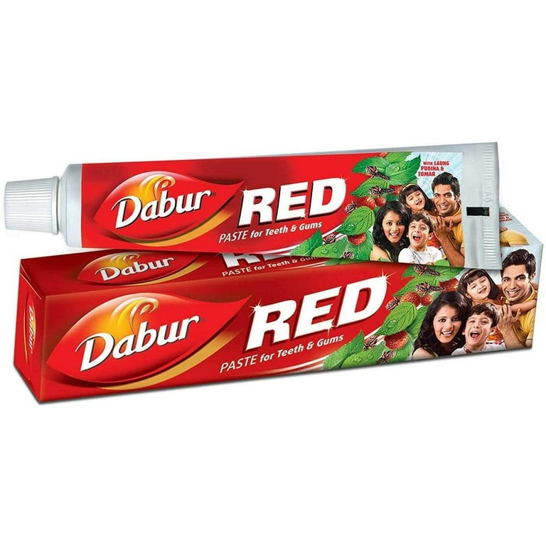 RED TOOTHPASTE/DENTIFRICE DABUR 200 GM