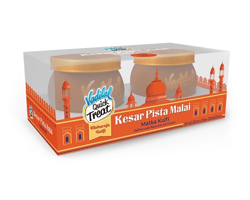 VADILAL MATKA KESAR PISTA KULFI 200 ML