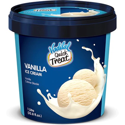 Vadilal Vanilla Ice Cream 1 LTR