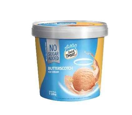 Vadilal Sugar Free Butterscotch Ice Cream 1 LTR