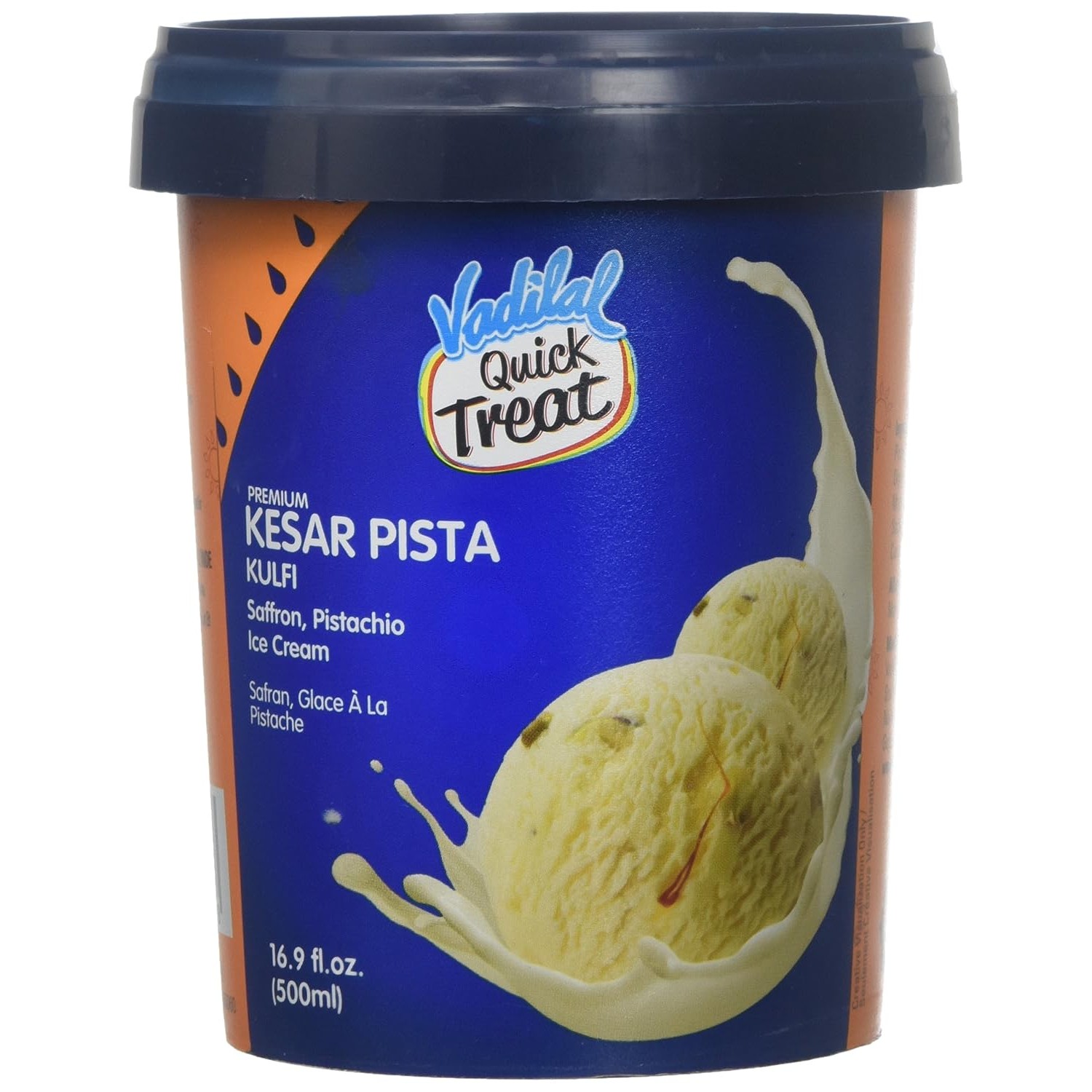 Vadilal Kesar Pista Kulfi Ice Cream 500 ML