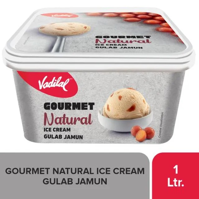 Vadilal Gulab Jamun Mithai Ice Cream 1 LTR