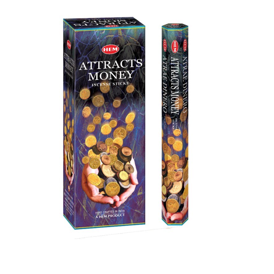 ATTRACTS MONEY INCENSE 6 PCS