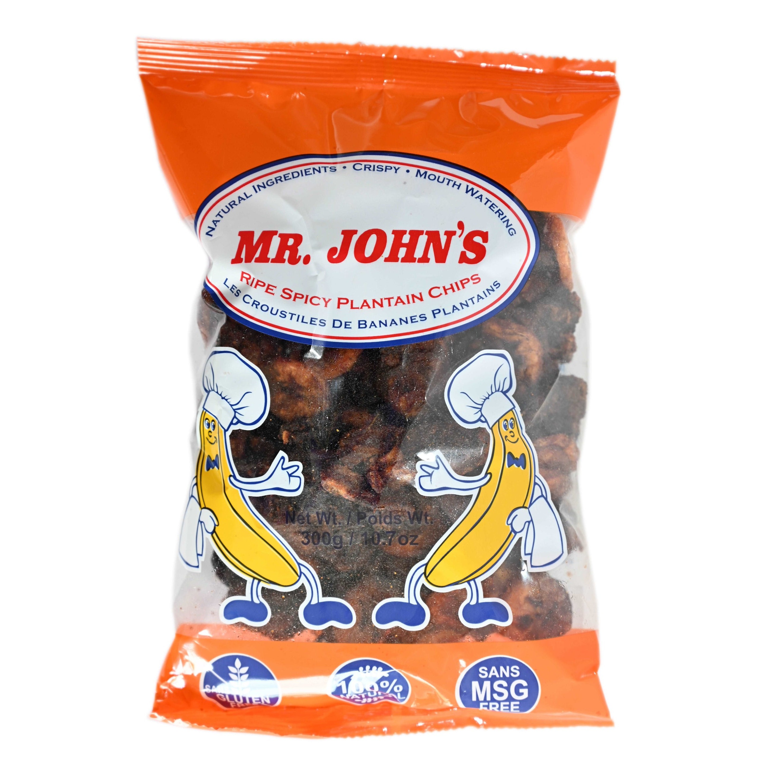MR.JOHN'S RIPE SPICY PLAINTAIN CHIPS 300 GM