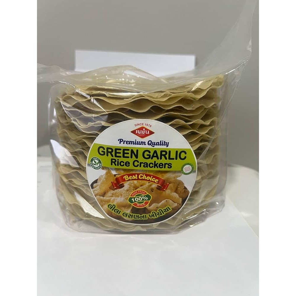 GREEN GARLIC RICE CRAKERS 500 GM