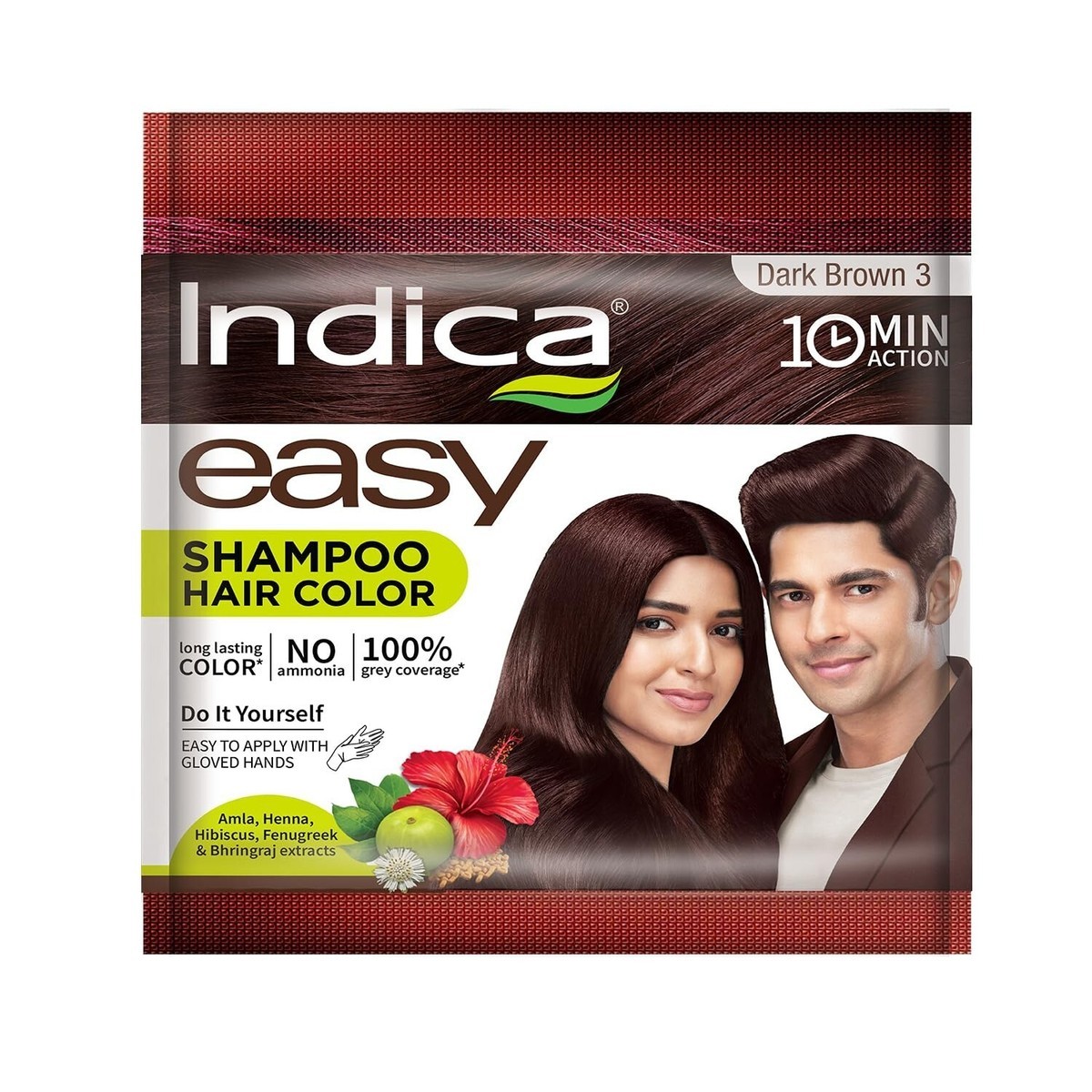 DARK BROWN SHAMPOO BASED COLOUR INDICA 25 ML