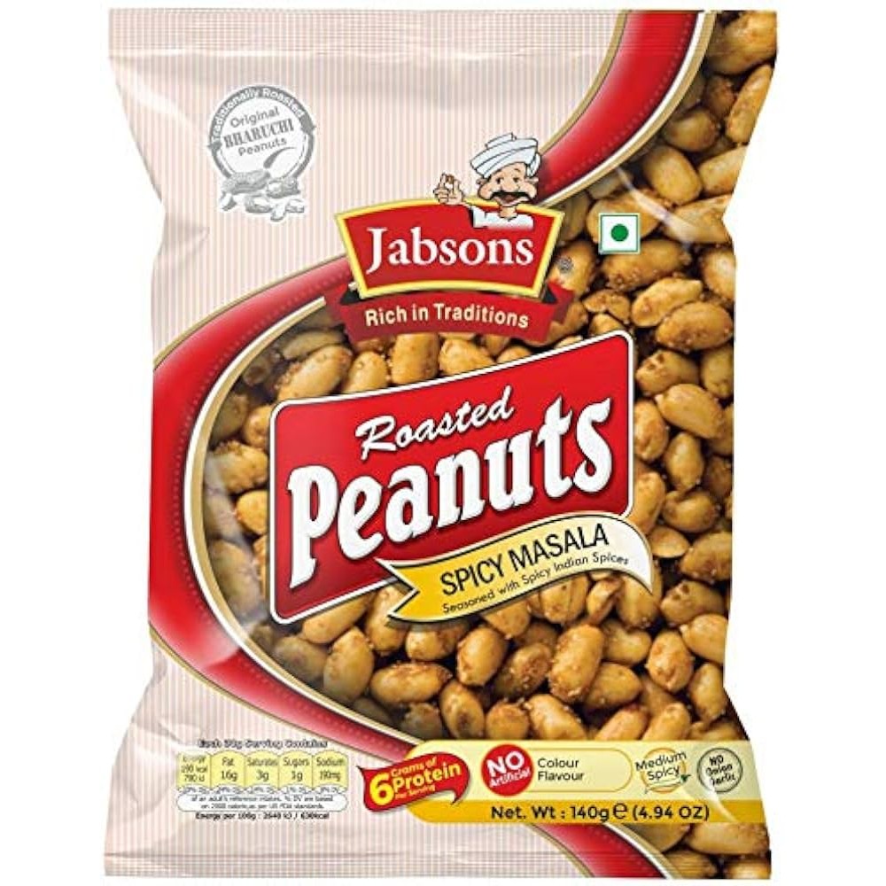 Jansons Roasted Peanuts Spicy Masala 140 GM