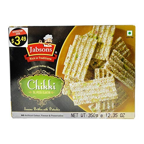 JABSONS CHIKKI PISTA ELAICHI 350 GM
