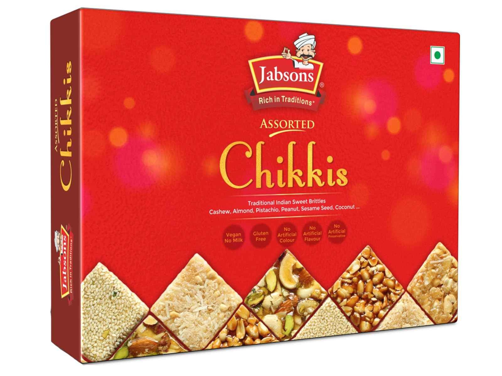 JABSONS ASSORTED CHIKKI 400 GM
