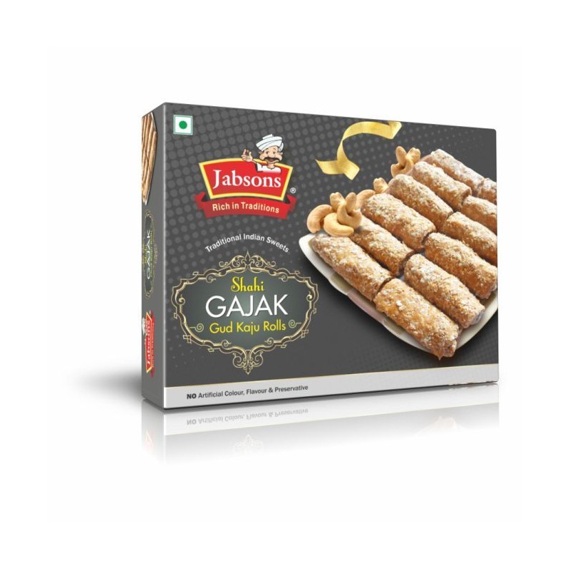 Jabsons Shahi Gajak Kaju Rolls 175 GM
