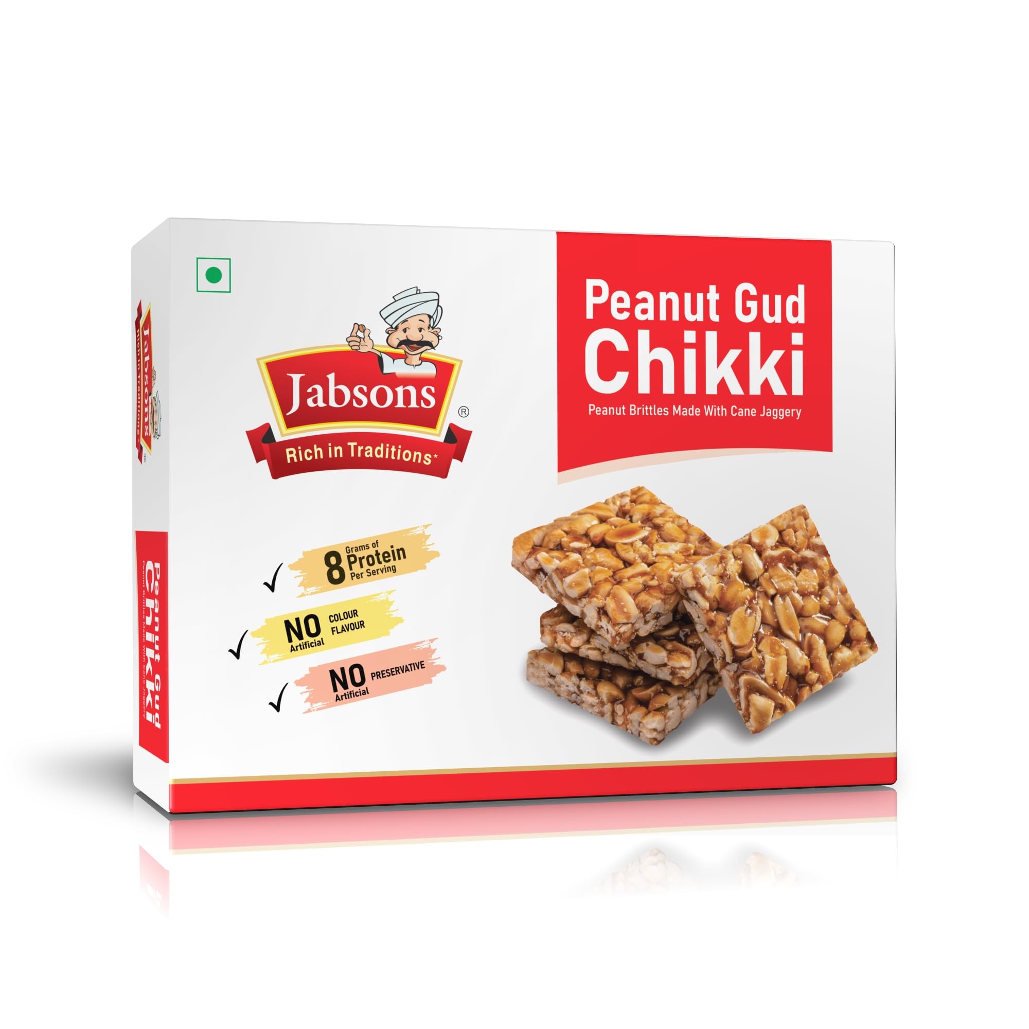 Jabsons Chikki Peanut 400 GM