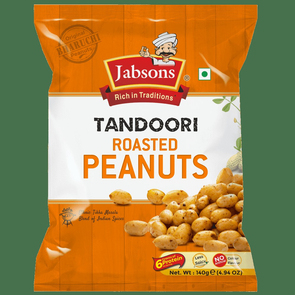 Jabsons Tandoori Roasted Peanuts 140 GM