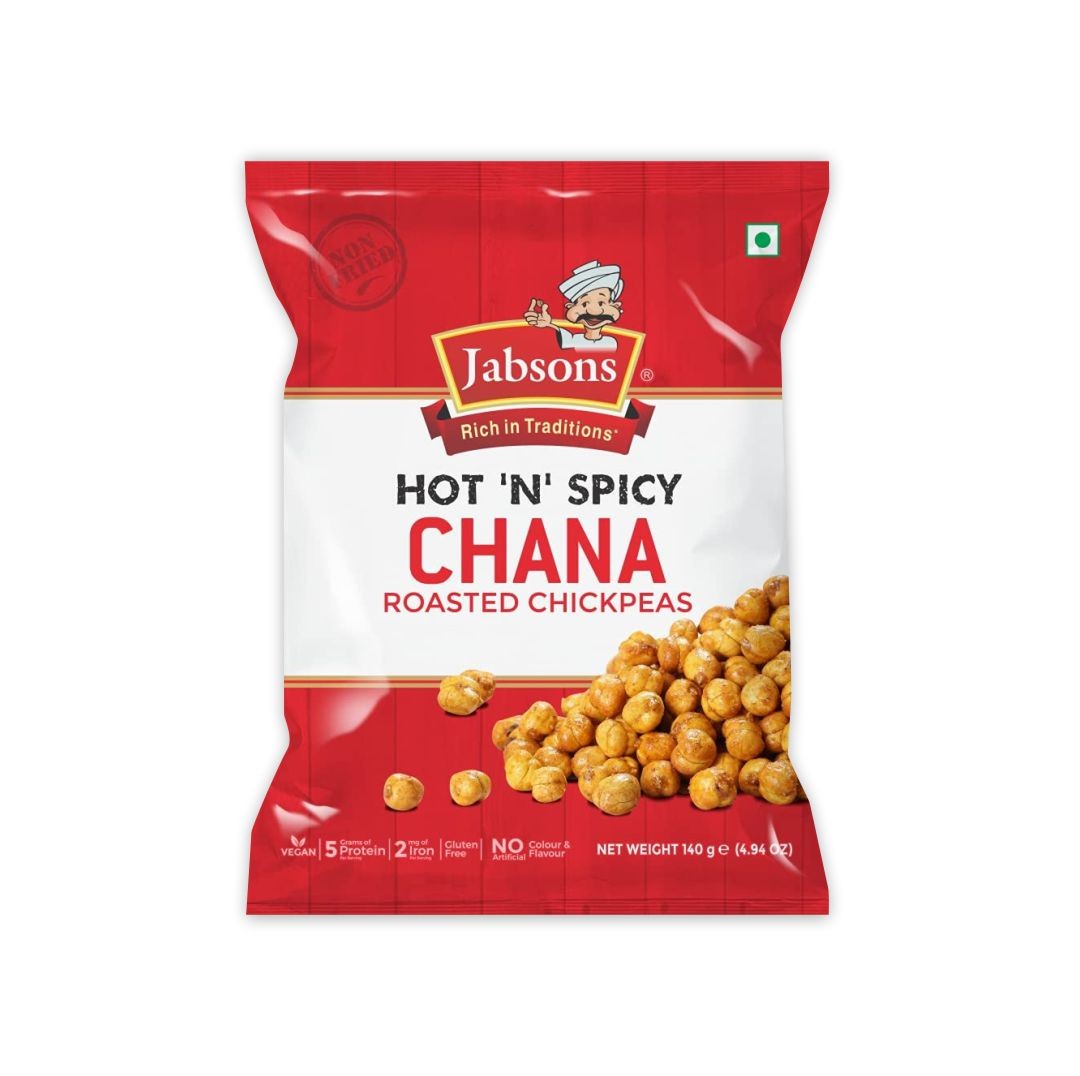 Jabsons Hot N Spicy Chana 140 GM