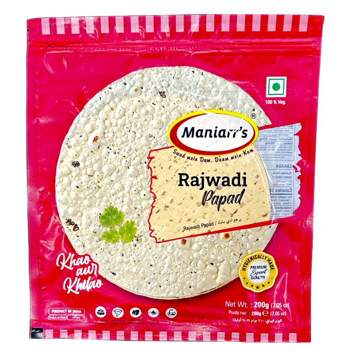 MANIARR'S PAPAD RAJWADI 200 GM