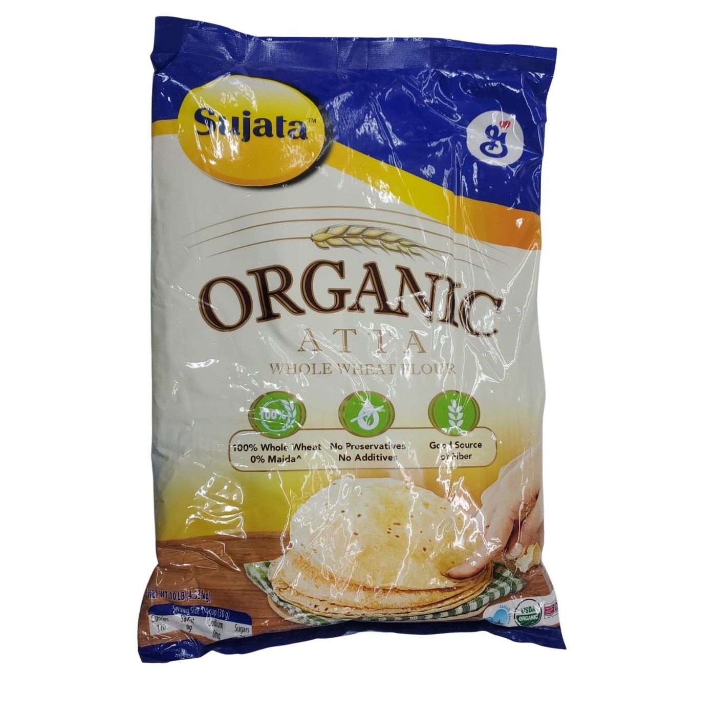 SUJATHA ORGANIC ATTA 10 LBS