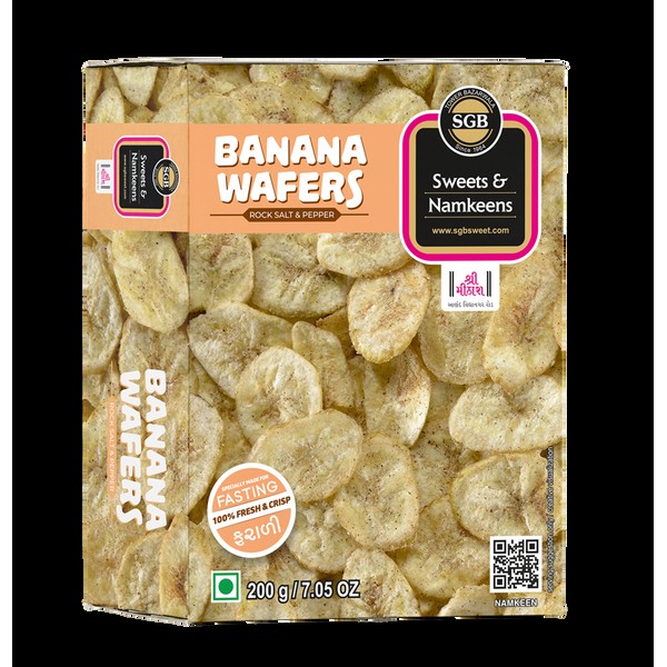 SGB BANANA WAFFERS 200 GM