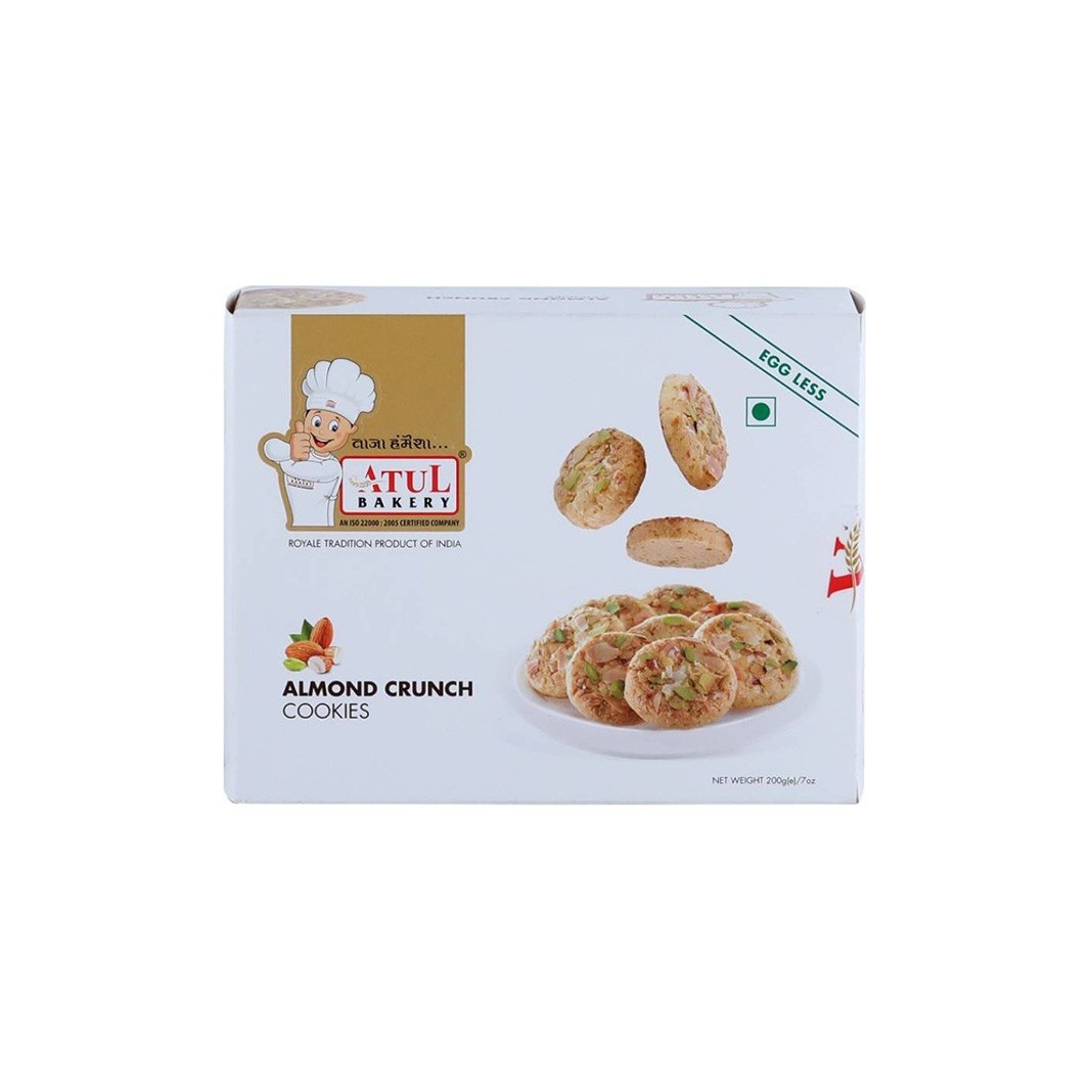 ATUL BAKERY ALMOND CRUNCH COOKIES 200 GM