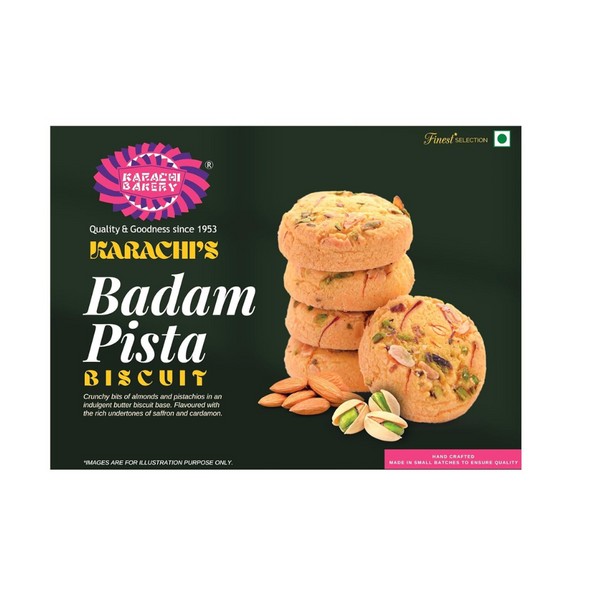 ALMOND PISTA COOKIES 400 GM