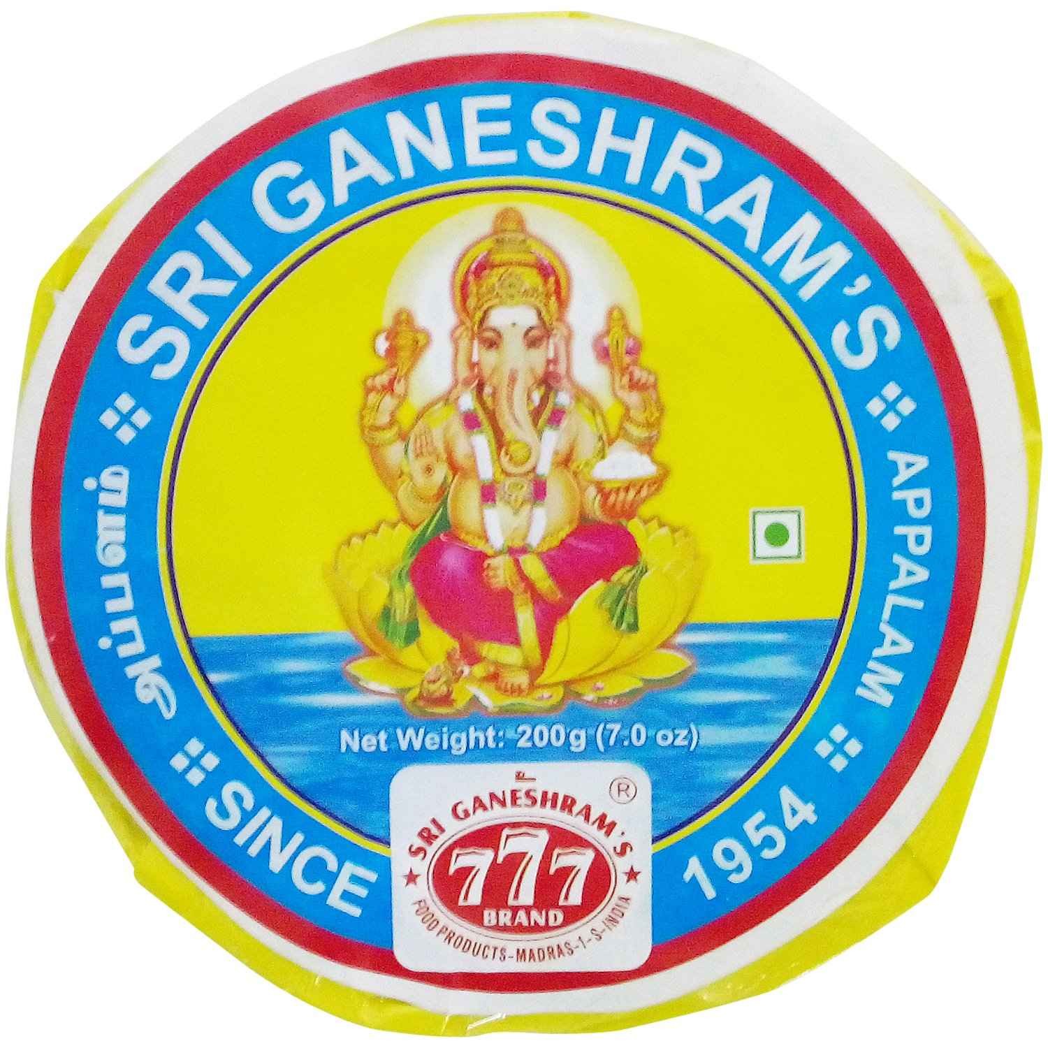 SHRI GANESH RAMS URAD APPALAM 200 GM