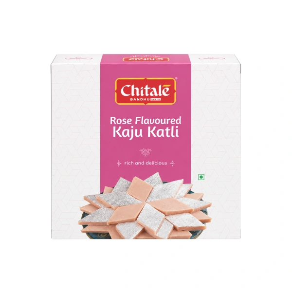Rose Kaju Katli Festive Indian Sweet