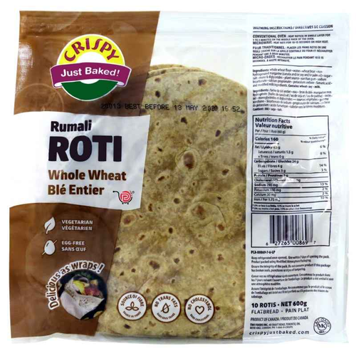 Crispy Rumali Whole Wheat Roti