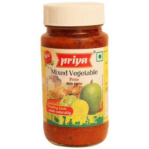 Priya Mixed Vegetable Pickle Extra Hot With Garlic