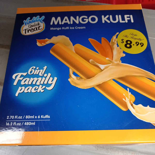 MANGO(LONG) KULFI  FAMILY PACK   VADILAL
