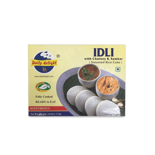 DAILY DELIGHT Idli With Chutney & Samber