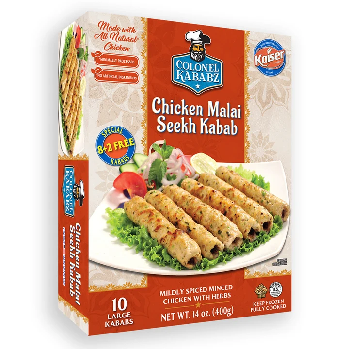 COLONEL KABABZ FRZN SEEKH KABAB   CHKN MALAI