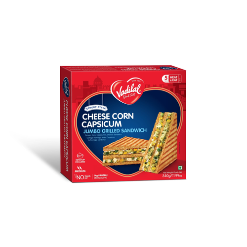 Vadilal Vadilal Cheese Corn Capsicum Grilled Sandwich