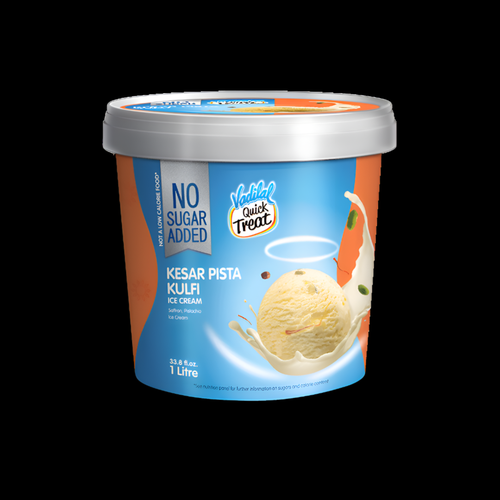 Vadilal Vadilal Kesar Pista Ice Cream No Added Sugar