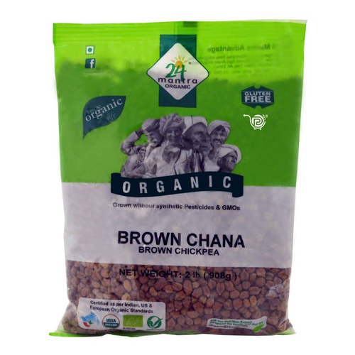 24 MANTRA Organic Whole Chana Dal Brown