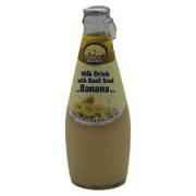 BANANA MILK DRINK WITH BASIL SEED GRAIN MARKET