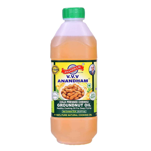 VVV ANANDHAM COLD PRESSED CHEKKU GROUNDNUT OIL V.V.V ANANDHAM