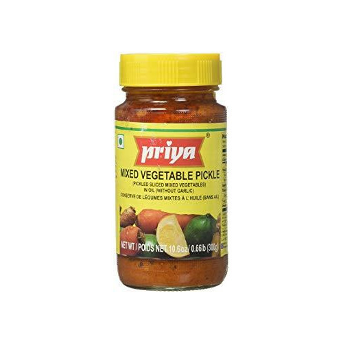 Priya Mixed Vegetable Pickle No Garlic