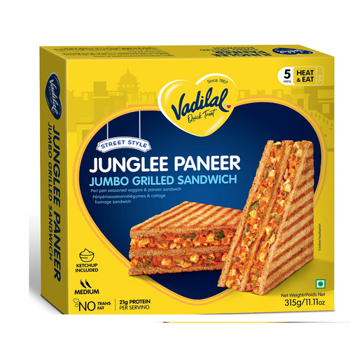 VADILAL Junglee Paneer Jumbo Grilled Sandwich
