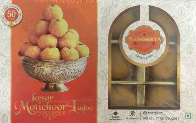 Sangeeta Kesar Motichor Ladoo 320 GM
